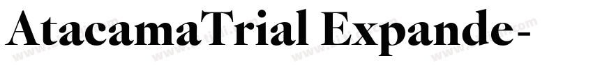 AtacamaTrial Expande字体转换